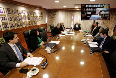 Sesión plenaria de la Corte Suprema de Justicia