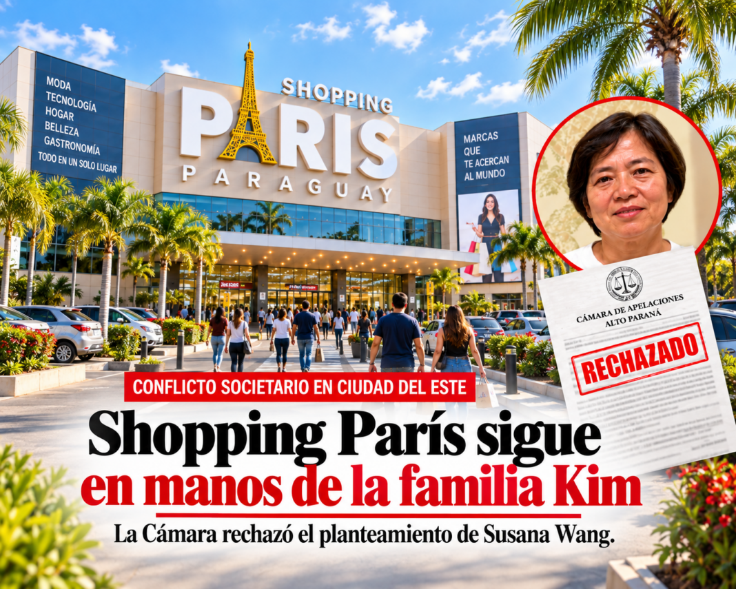 Shopping París sigue en manos de la familia Kim: la Cámara rechazó el planteamiento de Susana Wang